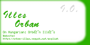 illes orban business card